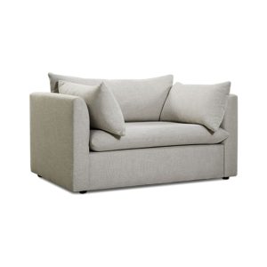 Modern Gigi Linen Polyester/Blend 3-Seater Sofa